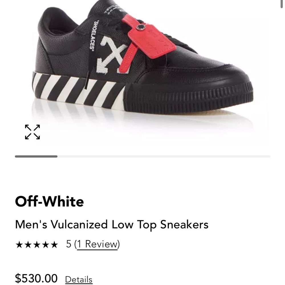 OFF-WHITE Vulcanized Leather Sneakers